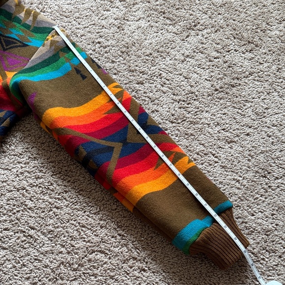 Pendleton Multicolor Geometric Zip-Up Sweater Jacket - Picture 5 of 7